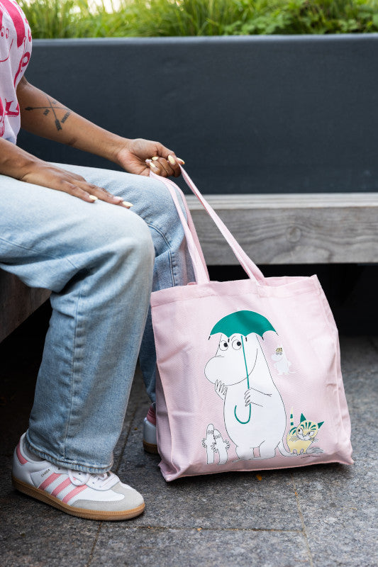 Special-edition BPL x Moomins Light Pink Gussetted Shopper bag