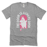 Special-edition BPL x Moomins The Door is Always Open Adult Grey t-shirt