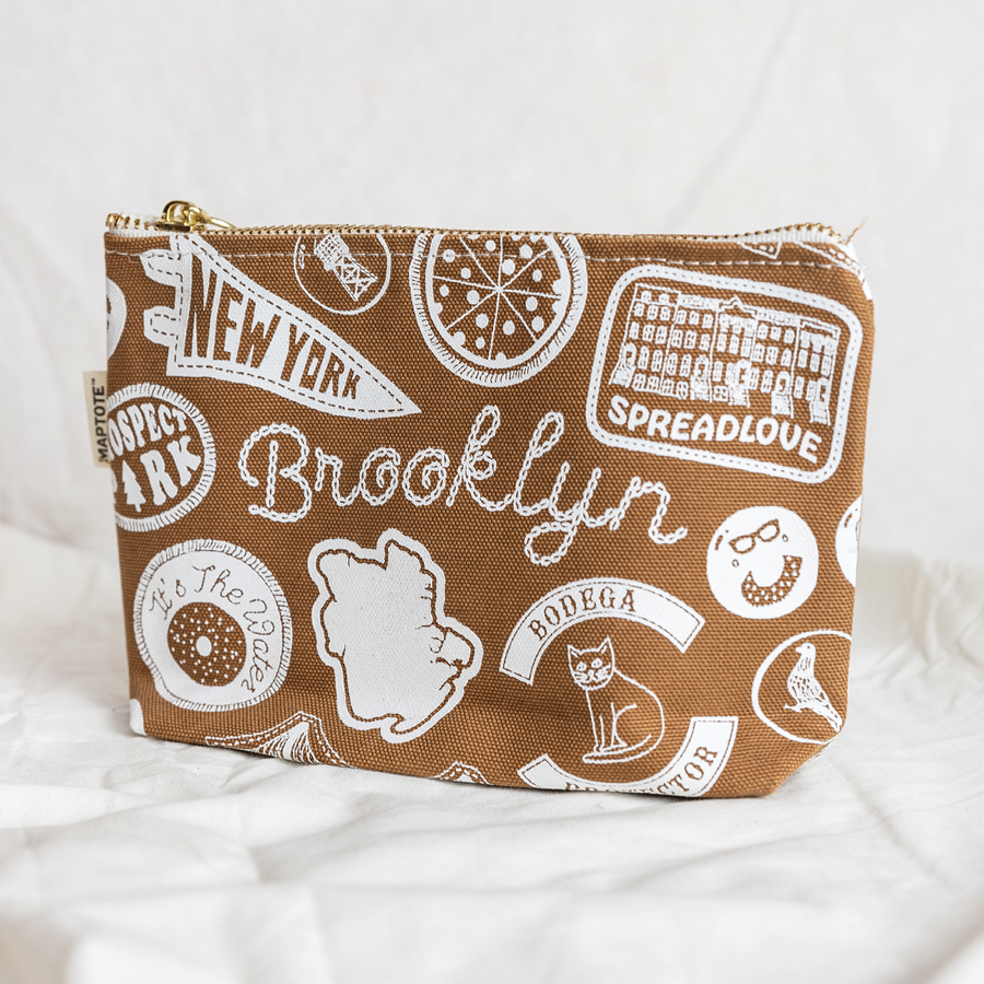 Maptote Brooklyn Pins & Patches Zip Pouch