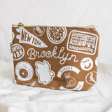 Maptote Brooklyn Pins & Patches Zip Pouch Caramel
