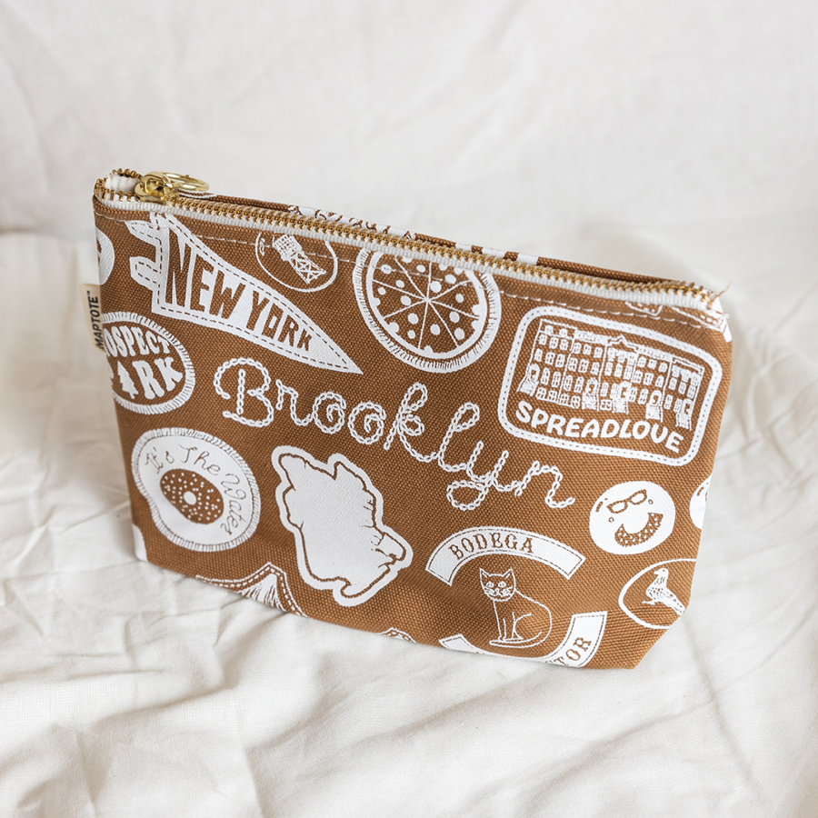 Maptote Brooklyn Pins & Patches Zip Pouch