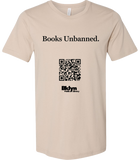 Books Unbanned QR T-Shirt, Tan