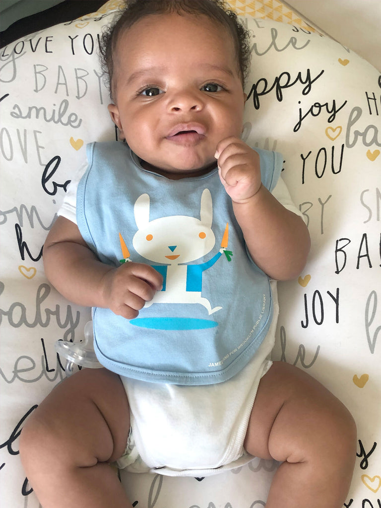 Peter Rabbit Baby Bib by Brooklyn Illustrator James Yang