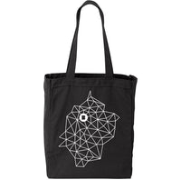 Branch Constellation Black Canvas Tote Bag